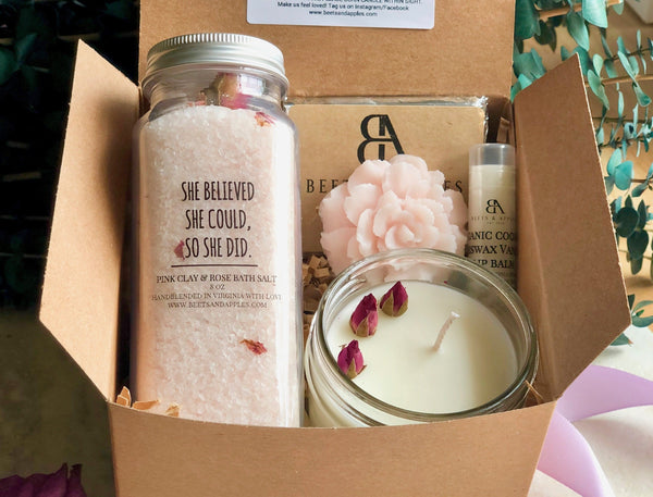 "SHE BELIEVED SHE COULD SO SHE DID" SPA GIFT BOX